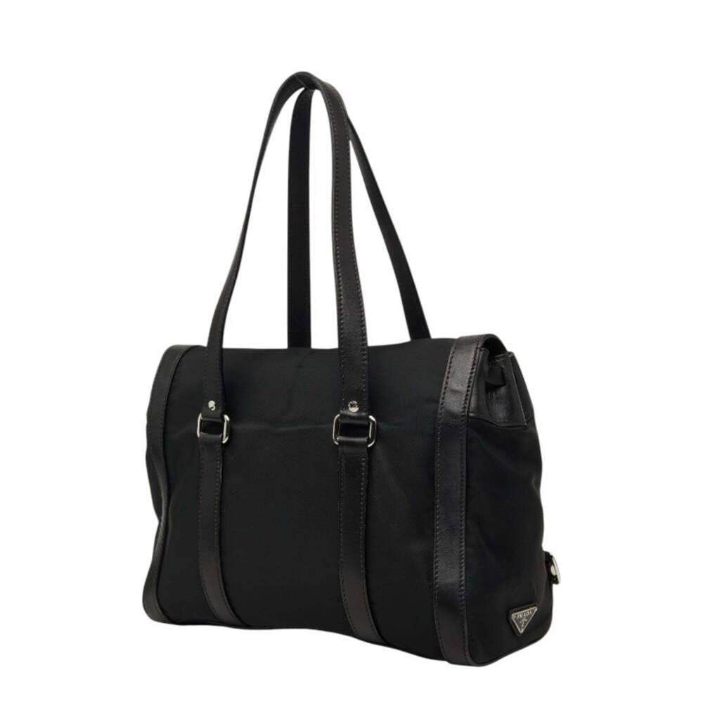 PRADA Black Leather Shoulder Bag - Picture 2 of 11